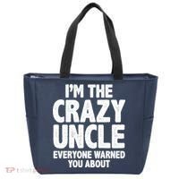 Funny Crazy Uncle Tote Bag thumb 0