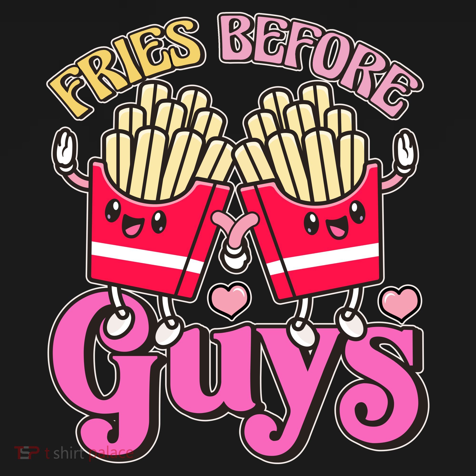 Funny Cute Valentines Day Fries Before Guys Bucket Hat