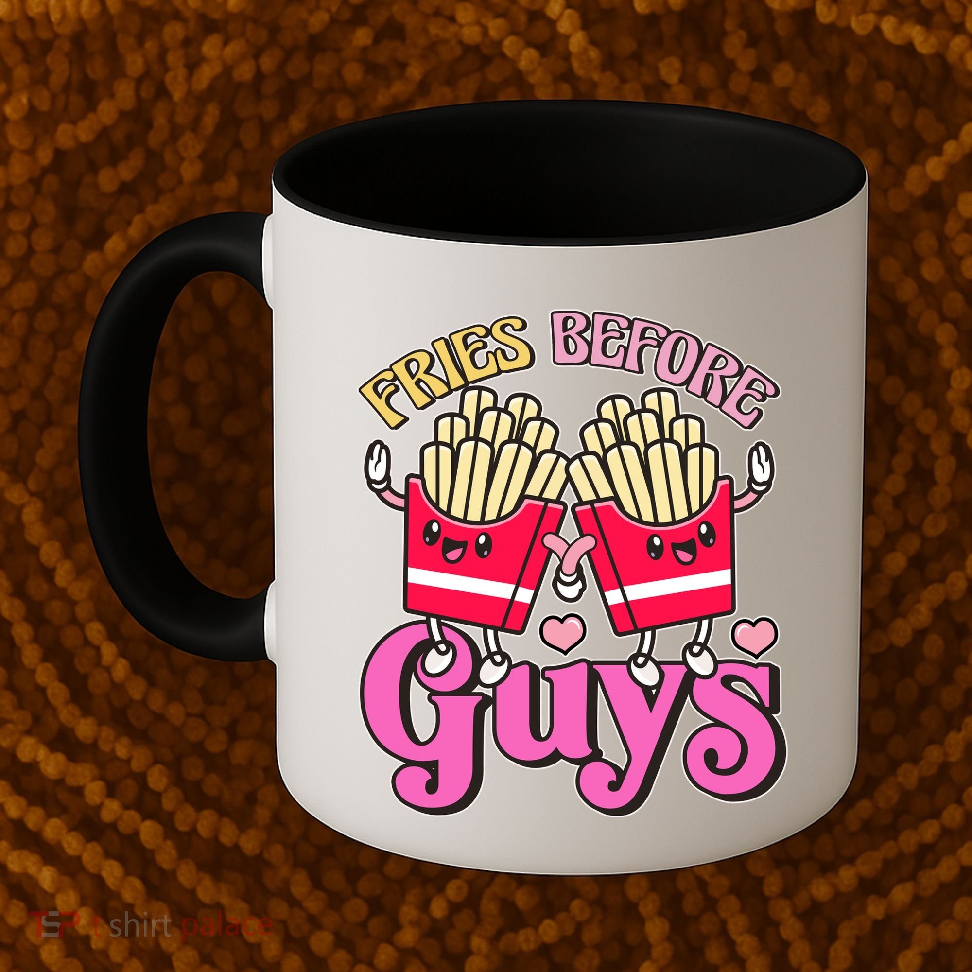 Funny Cute Valentines Day Fries Before Guys Coffee Mug
