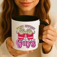 Funny Cute Valentines Day Fries Before Guys Coffee Mug thumb 3
