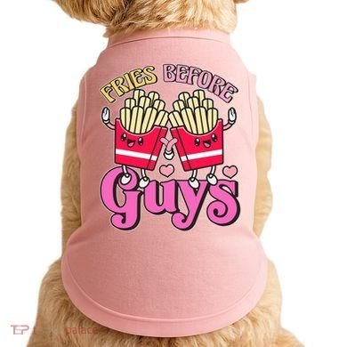 Funny Cute Valentines Day Fries Before Guys Doggie Tank