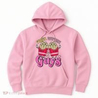 Funny Cute Valentines Day Fries Before Guys Hoodie thumb 0