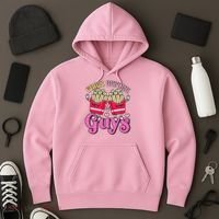 Funny Cute Valentines Day Fries Before Guys Hoodie thumb 3