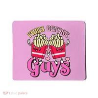 Funny Cute Valentines Day Fries Before Guys Mousepad thumb 0