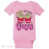Funny Cute Valentines Day Fries Before Guys Baby Bodysuit thumb 0