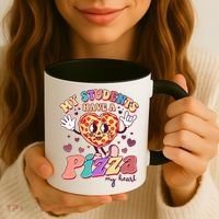 Funny Cute Valentines Day My Students Have A Pizza My Heart Coffee Mug thumb 3