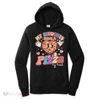 Funny Cute Valentines Day My Students Have A Pizza My Heart Women's Hoodie thumb 0