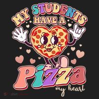 Funny Cute Valentines Day My Students Have A Pizza My Heart Tumbler thumb 3