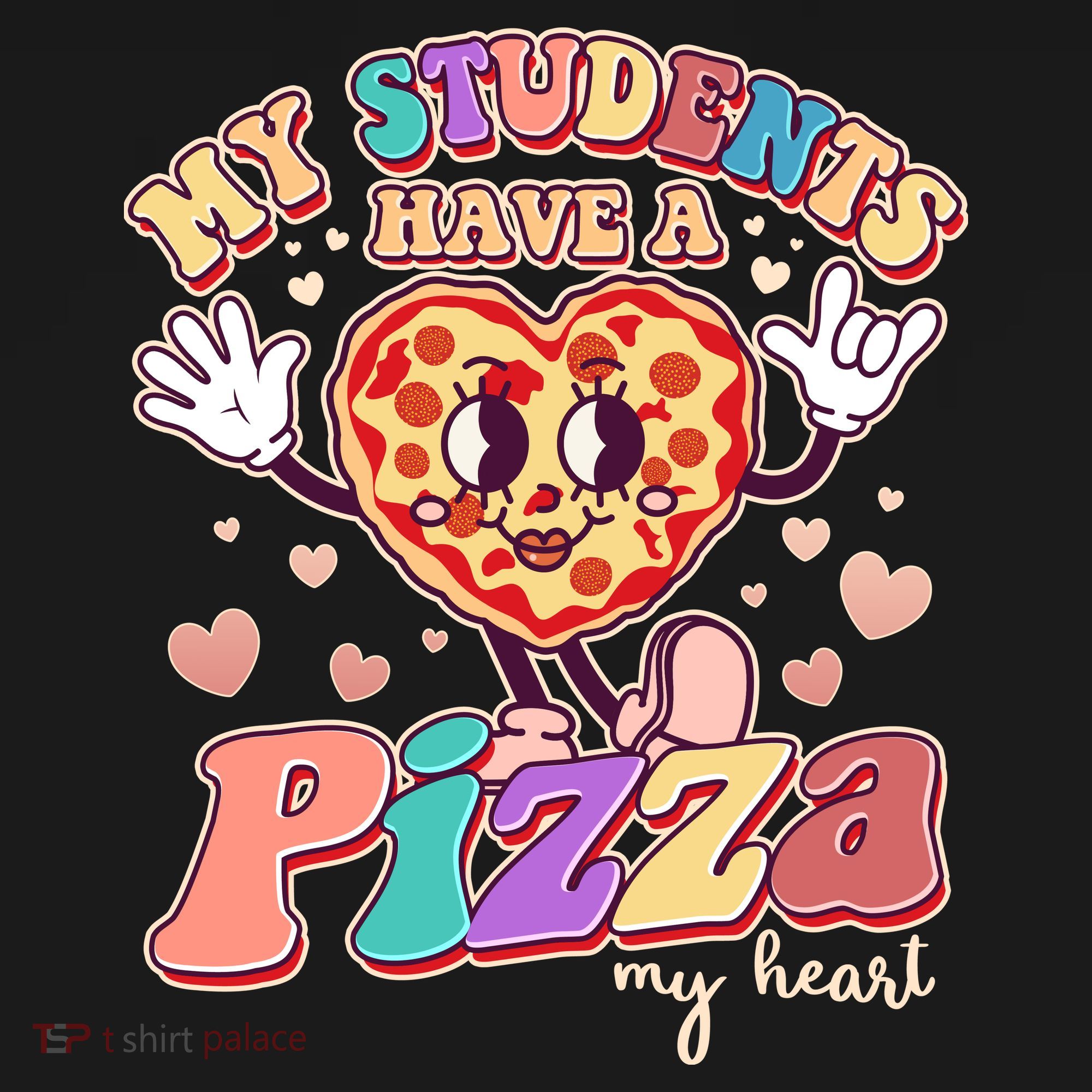 Funny Cute Valentines Day My Students Have A Pizza My Heart Women's Tank Top