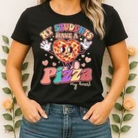 Funny Cute Valentines Day My Students Have A Pizza My Heart Women's T-Shirt thumb 2