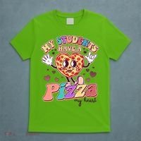 Funny Cute Valentines Day My Students Have A Pizza My Heart T-Shirt thumb 5