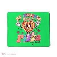 Funny Cute Valentines Day My Students Have A Pizza My Heart Mousepad thumb 0