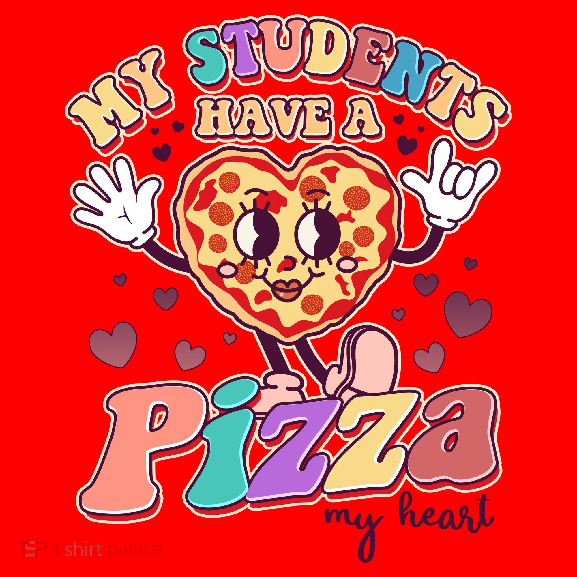 Funny Cute Valentines Day My Students Have A Pizza My Heart Santa Hat
