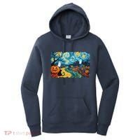 Funny Classic Van Gogh Inspired Halloween Scene Women's Hoodie thumb 0