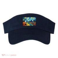 Funny Classic Van Gogh Inspired Halloween Scene Visor thumb 0