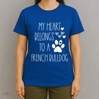 Funny Cute Valentines Day Gift For French Bulldog Dog Lover Gift T-Shirt thumb 4