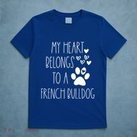 Funny Cute Valentines Day Gift For French Bulldog Dog Lover Gift T-Shirt thumb 5