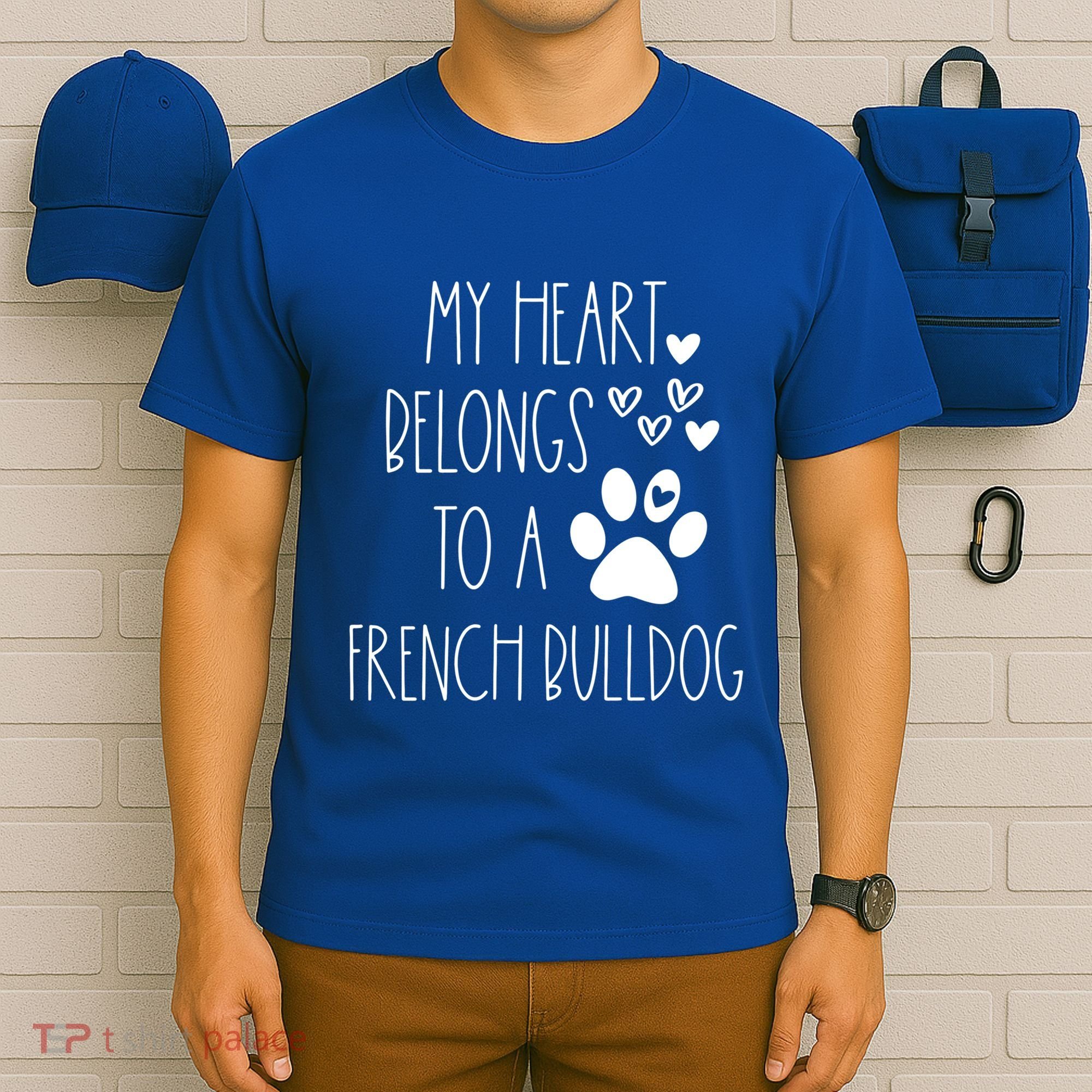 Funny Cute Valentines Day Gift For French Bulldog Dog Lover Gift T-Shirt