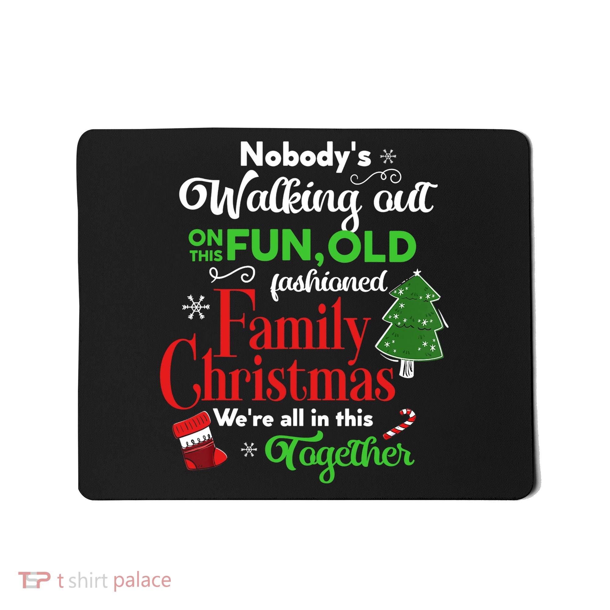 Family Christmas Vacation Pajamas Funny XMAS Ugly Christmas Mousepad