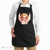 Funny Cute Valentines Day Cupid Bubble Gum Apron thumb 2