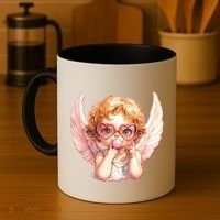 Funny Cute Valentines Day Cupid Bubble Gum Coffee Mug thumb 4