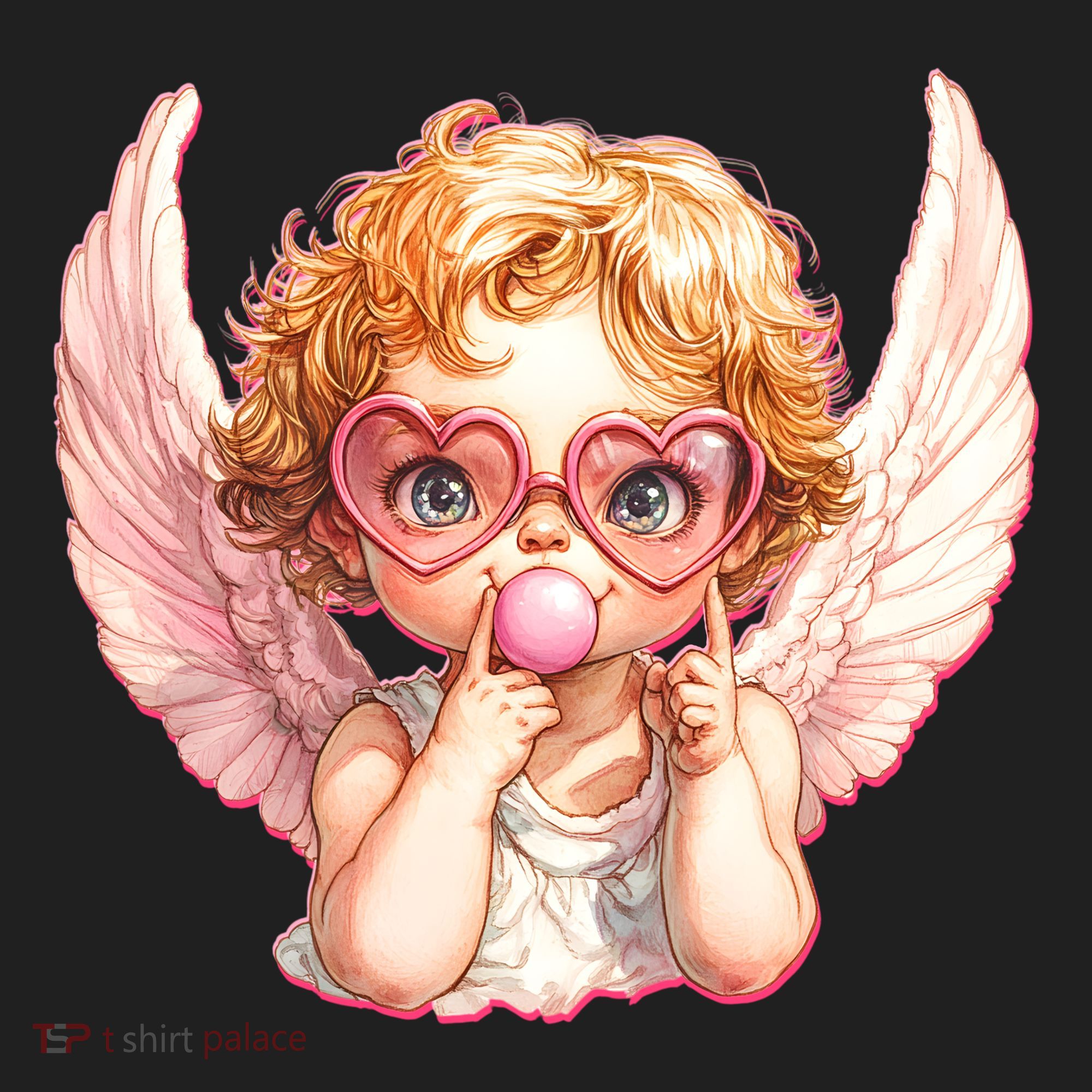 Funny Cute Valentines Day Cupid Bubble Gum Beanie