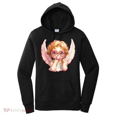 Funny Cute Valentines Day Cupid Bubble Gum Women's Hoodie