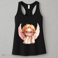 Funny Cute Valentines Day Cupid Bubble Gum Women's Tank Top thumb 3
