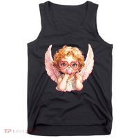 Funny Cute Valentines Day Cupid Bubble Gum Tank Top thumb 0