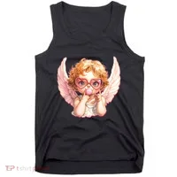 Funny Cute Valentines Day Cupid Bubble Gum Tank Top thumb 0