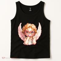 Funny Cute Valentines Day Cupid Bubble Gum Tank Top thumb 2
