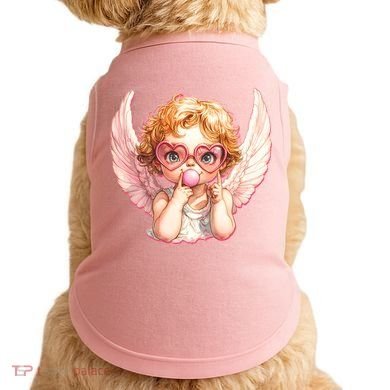 Funny Cute Valentines Day Cupid Bubble Gum Doggie Tank
