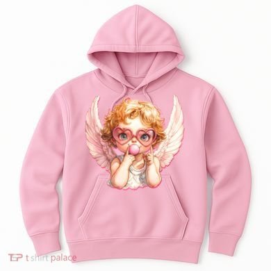 Funny Cute Valentines Day Cupid Bubble Gum Hoodie