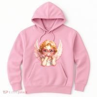 Funny Cute Valentines Day Cupid Bubble Gum Hoodie thumb 0