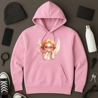 Funny Cute Valentines Day Cupid Bubble Gum Hoodie thumb 3