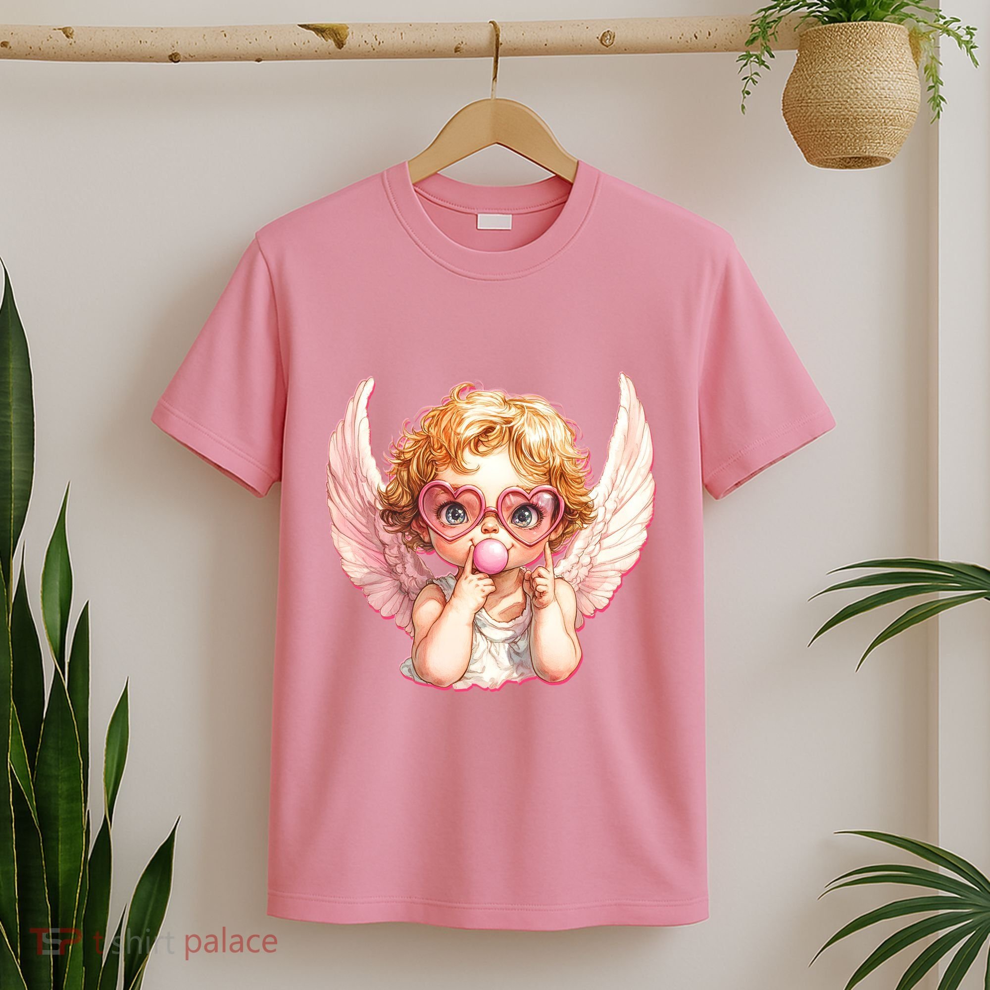 Funny Cute Valentines Day Cupid Bubble Gum T-Shirt