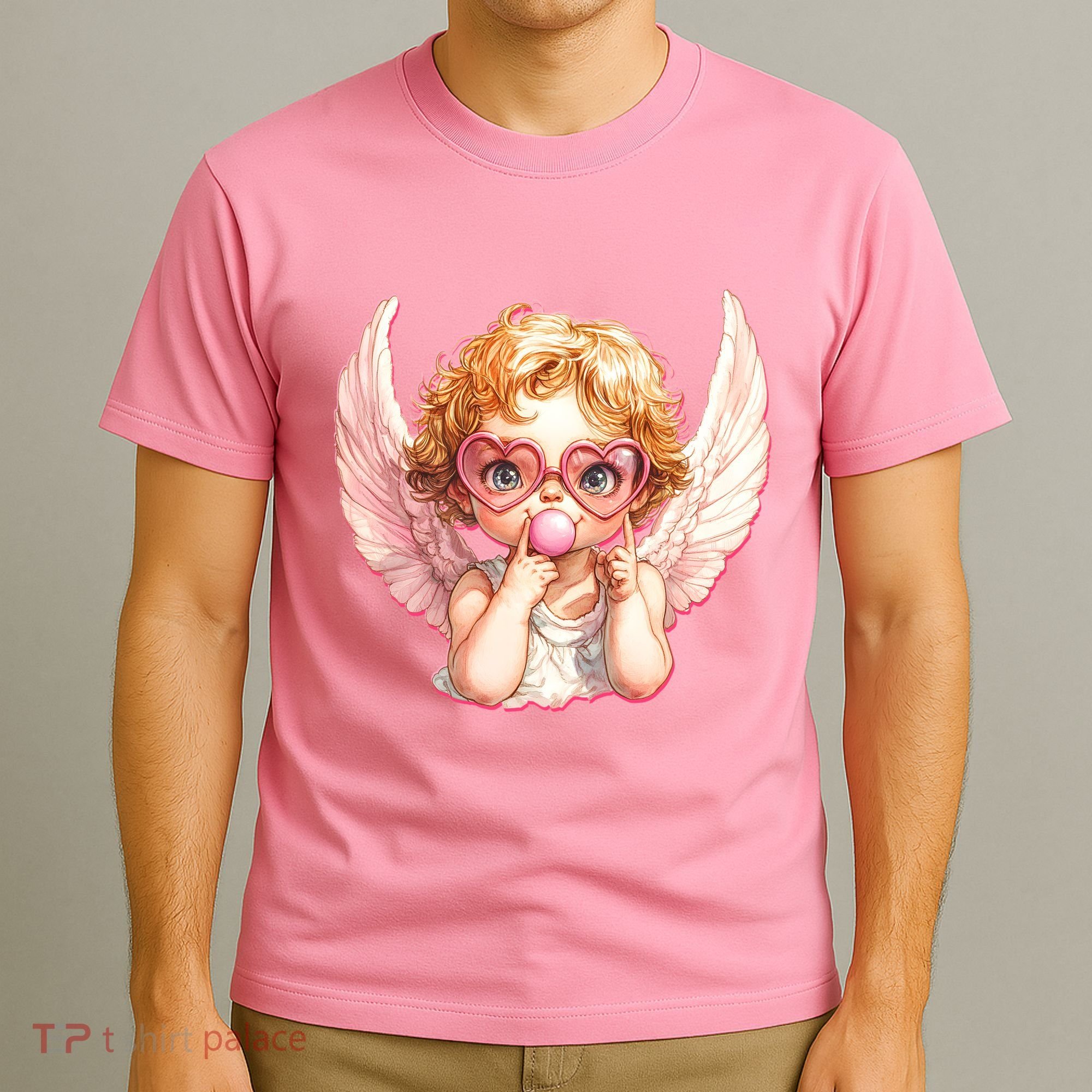 Funny Cute Valentines Day Cupid Bubble Gum T-Shirt