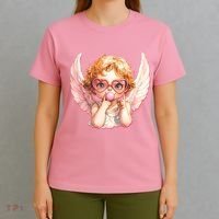 Funny Cute Valentines Day Cupid Bubble Gum T-Shirt thumb 4