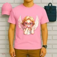 Funny Cute Valentines Day Cupid Bubble Gum T-Shirt thumb 6