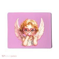 Funny Cute Valentines Day Cupid Bubble Gum Mousepad thumb 0