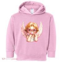 Funny Cute Valentines Day Cupid Bubble Gum Toddler Hoodie thumb 0