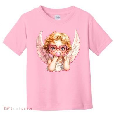 Funny Cute Valentines Day Cupid Bubble Gum Toddler T-Shirt