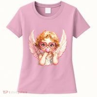 Funny Cute Valentines Day Cupid Bubble Gum Women's T-Shirt thumb 0