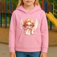 Funny Cute Valentines Day Cupid Bubble Gum Kids Hoodie thumb 3