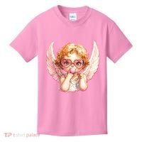 Funny Cute Valentines Day Cupid Bubble Gum Kids T-Shirt thumb 0