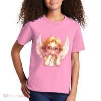 Funny Cute Valentines Day Cupid Bubble Gum Kids T-Shirt thumb 2