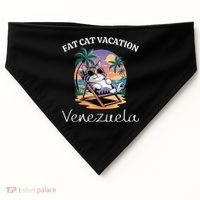 Fat Cat Vacation Venezuela Travel Venezuela USA-Made Doggie Bandana thumb 0