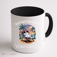 Fat Cat Vacation Venezuela Travel Venezuela Coffee Mug thumb 1