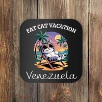 Fat Cat Vacation Venezuela Travel Venezuela Coaster thumb 0