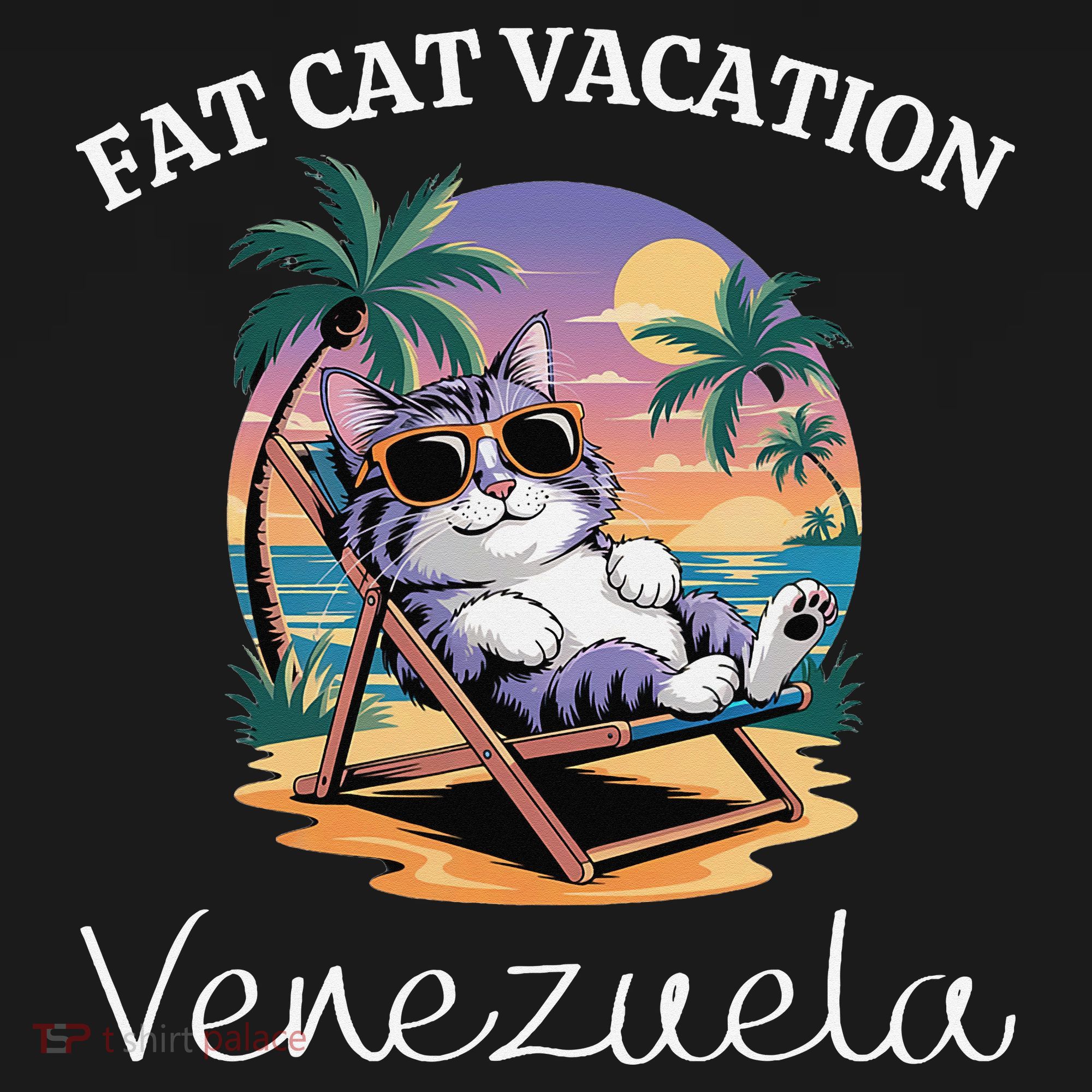 Fat Cat Vacation Venezuela Travel Venezuela Women's Hoodie